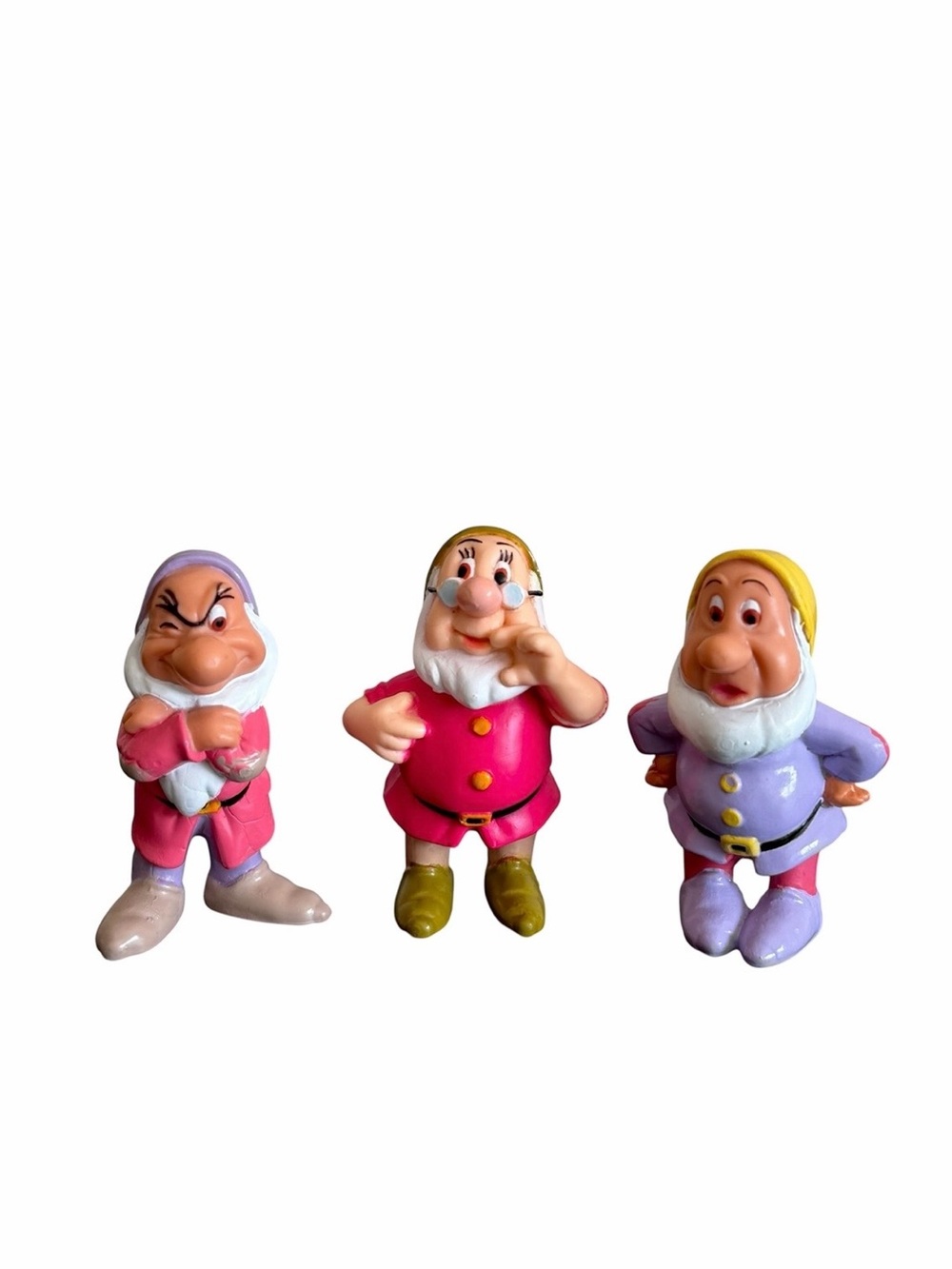 Mattel Disney Sneezy Grumpy Doc Toy Figures PVC Snow White Vintage 1993
